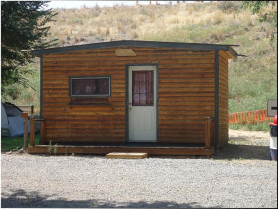 Bunk House Cabin at Eagle RV Park and Campground in Thermopolis Wyoming